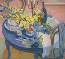 С. Кропачева. Желтые гладиолусы